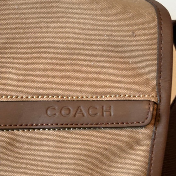 COACH Camden Canvas Brown Canvas Messenger Bag 70829. NWT - Picture 2 of 10